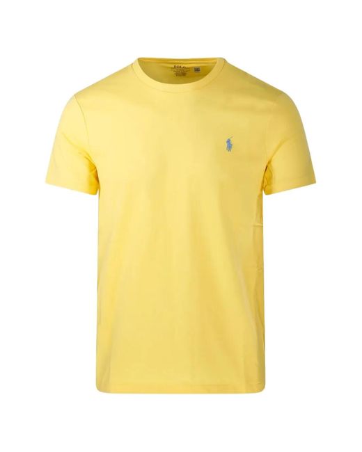 Polo Ralph Lauren Yellow Logo-Embroidered T-Shirt for men