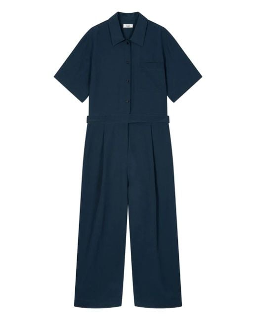 Studio Tomboy X Blue Pocket Belted Jumpsuit