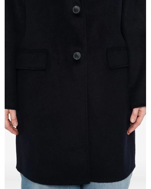 The Dynamis Studio Black Button-Fastening Coat