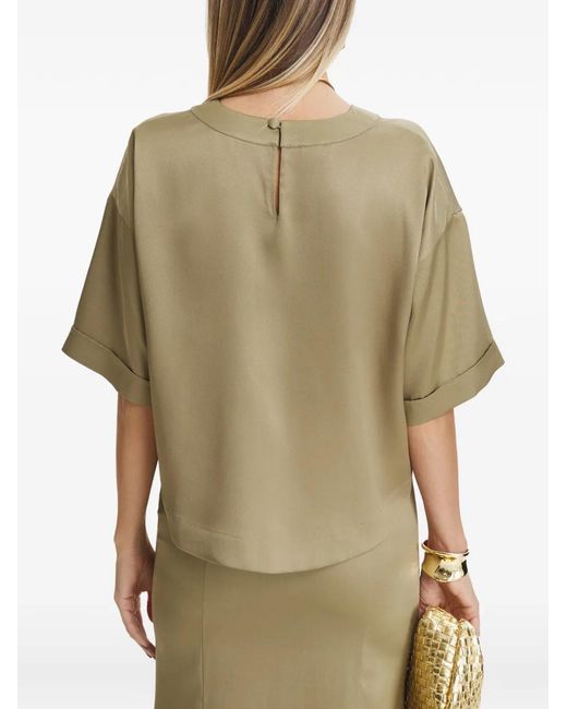 Il Volo Natural Anais Cropped Short-Sleeve T-Shirt