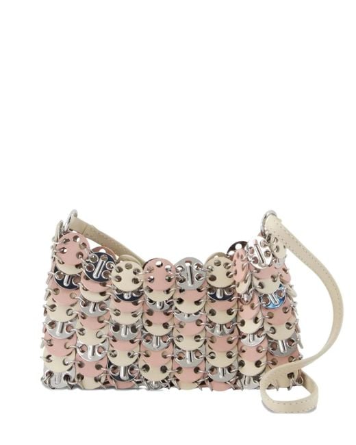 Rabanne Gray Disc Shoulder Bag