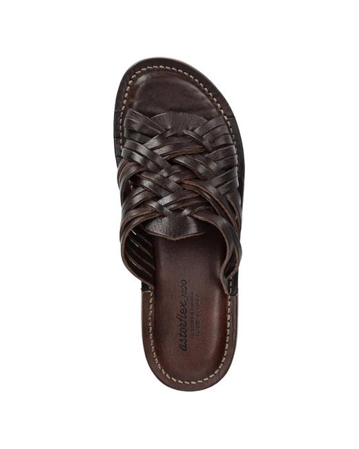 Astorflex Brown Woven Sandals for men