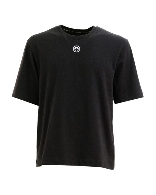 MARINE SERRE Black Logo T-Shirt