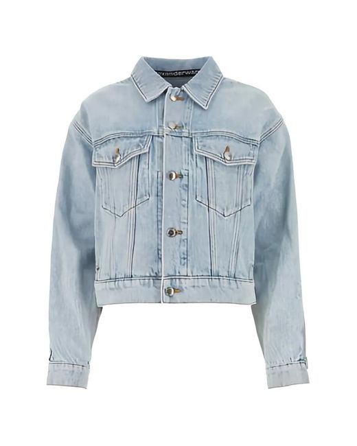 Alexander Wang Blue Caged Denim Jacket