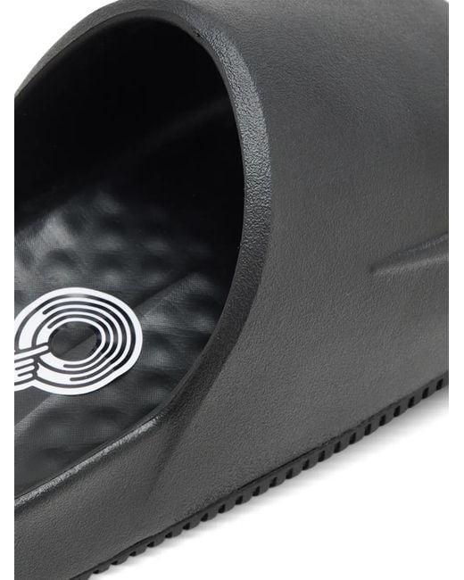 Nike Black Calm 2.0 Embossed-Logo Slides for men