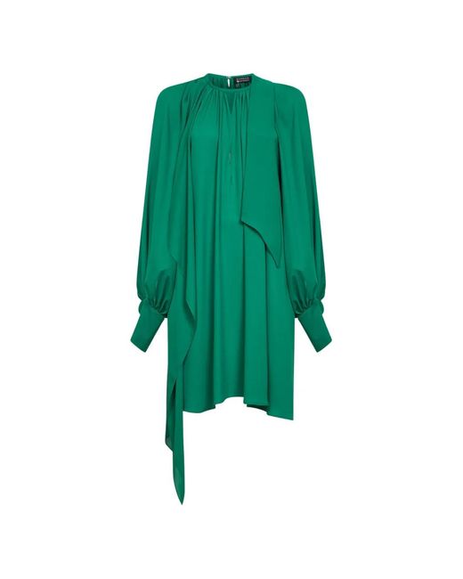Gianluca Capannolo Green Draped Mini Dress