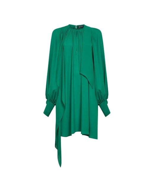 Gianluca Capannolo Green Draped Mini Dress