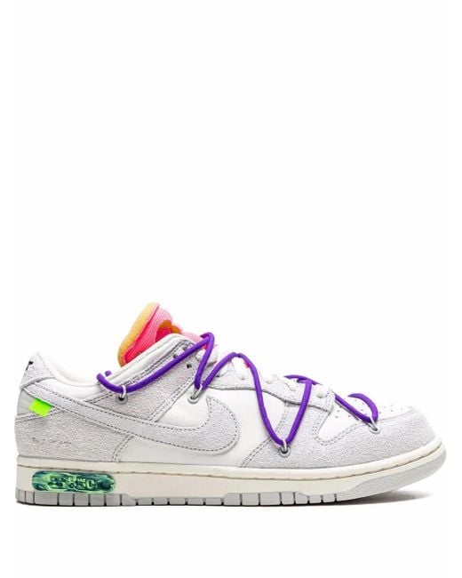 NIKE X OFF-WHITE White Dunk Low "Lot 15" Sneakers