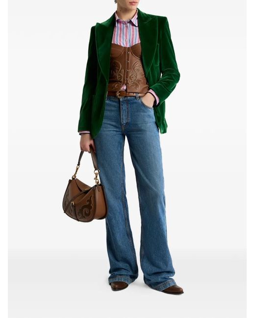Etro Green Velvet Jacket