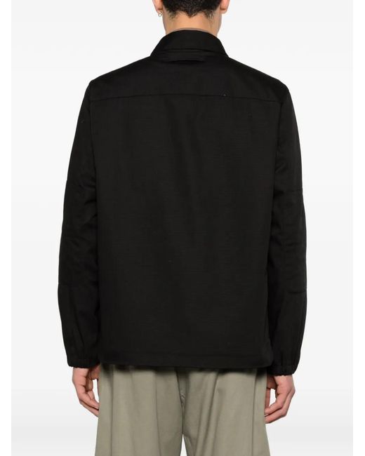 GR10K Black Ripstop Overshirt for men