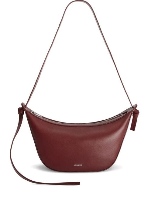 Jil Sander Purple Small Knot Shoulder Bag