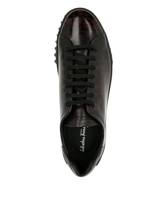 Ferragamo Black Low-Top Sneakers for men