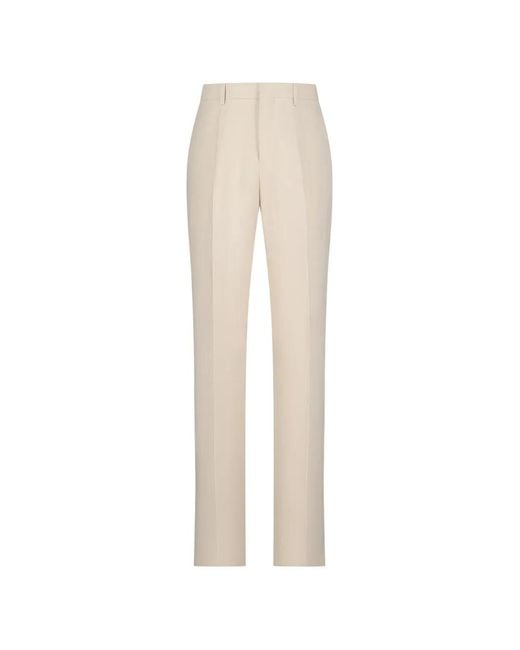 Lardini White Regular Trousers for men