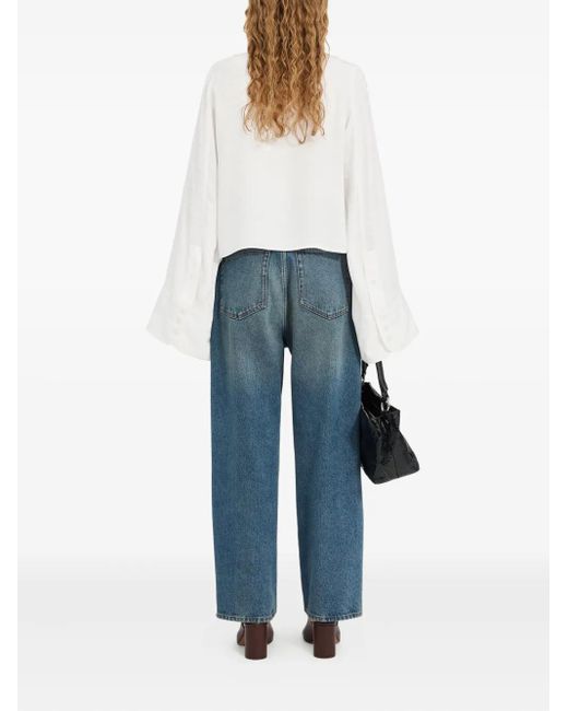 MM6 by Maison Margiela White Long-Sleeved Shirt