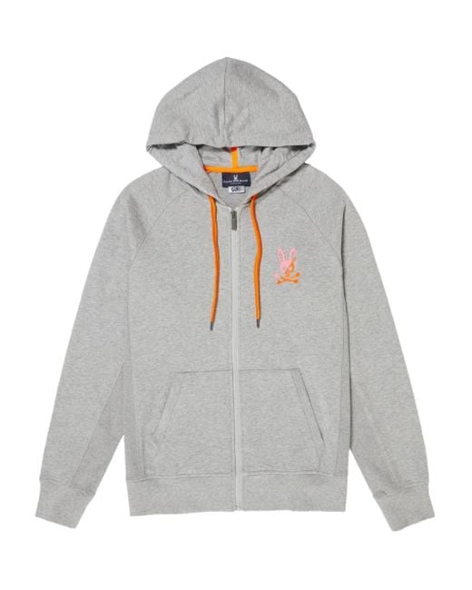 Felpa Drake Con Cappuccio di Psycho Bunny in Gray da Uomo