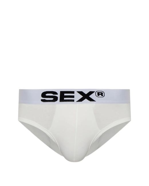 Carne Bollente White Elasticated-Waistband Briefs for men