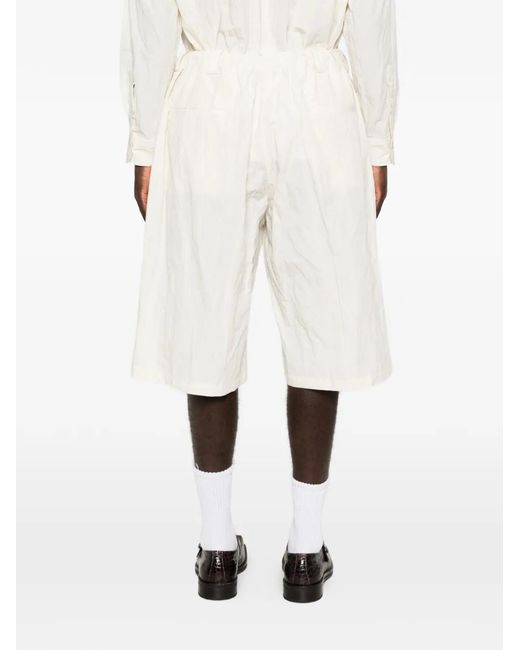 Willy Chavarria White Toluca Elasticated Shorts for men