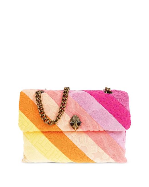 Kurt Geiger Pink Kensington Towelling Shoulder Bag
