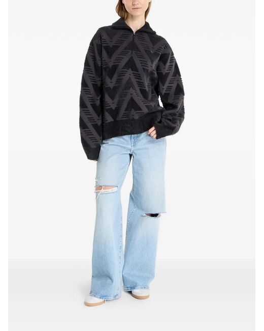 Adidas Black Patterned Sweatshirt