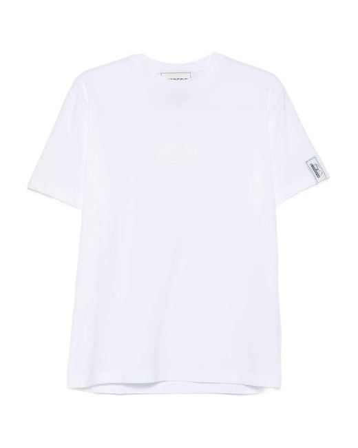 Iceberg White Logo-Patch T-Shirt for men
