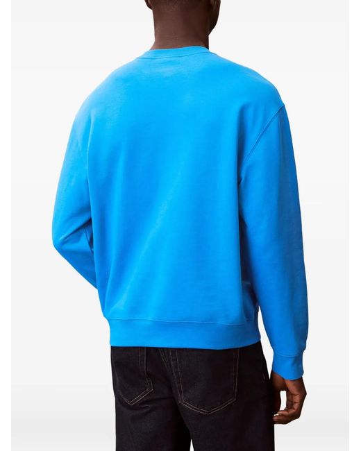 Calvin Klein Pullover Mit Logo-Print in Blue für Herren