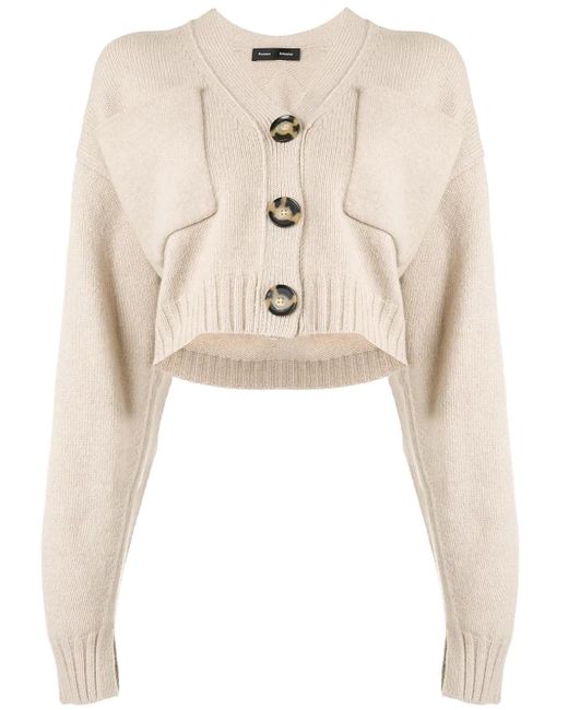 Proenza Schouler Natural Eco Cashmere Cardigan