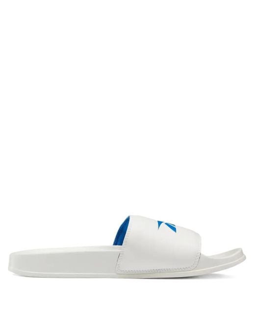 Reebok White Classic Slides for men
