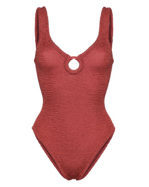 Hunza G Celine Shirred Swimsuit