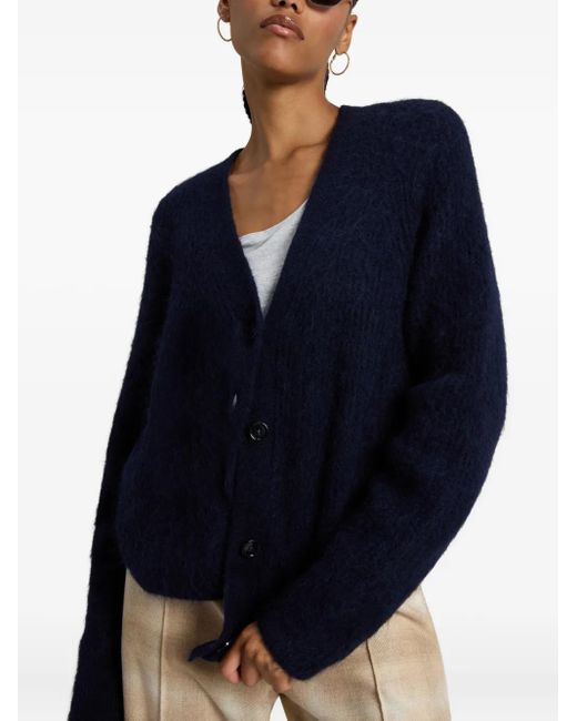 Woolrich Blue V-Neck Cardigan