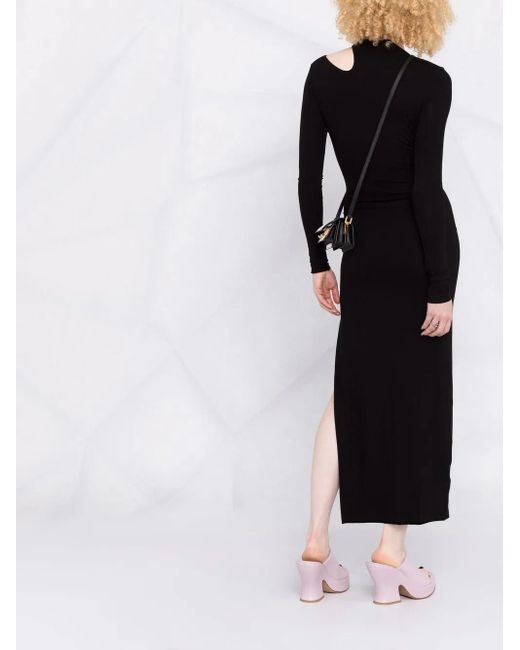 MANURI Black Bambina On A Saturday Night Cut-Out Dress