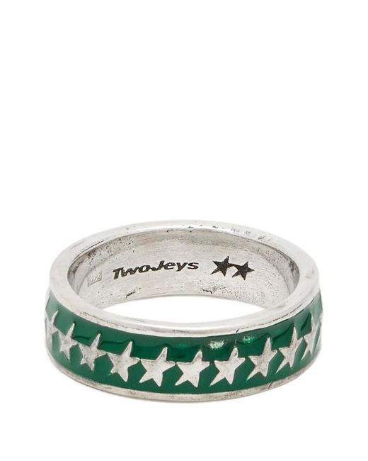 Twojeys Green Starline Ring for men