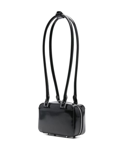 Self-Portrait Black Leather Shoulder Bag