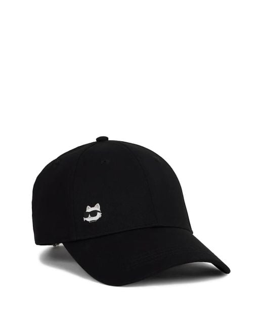 Karl Lagerfeld Black Ikon Choupette Baseball Cap