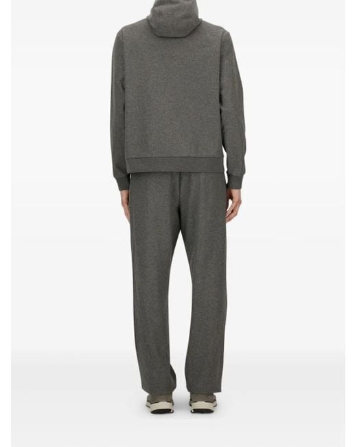Herno Gray Hooded Zip-Up Jacket for men