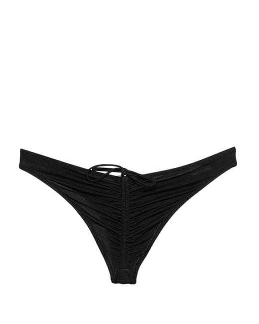 DSquared² Black Gathered-detail Bikini Bottom