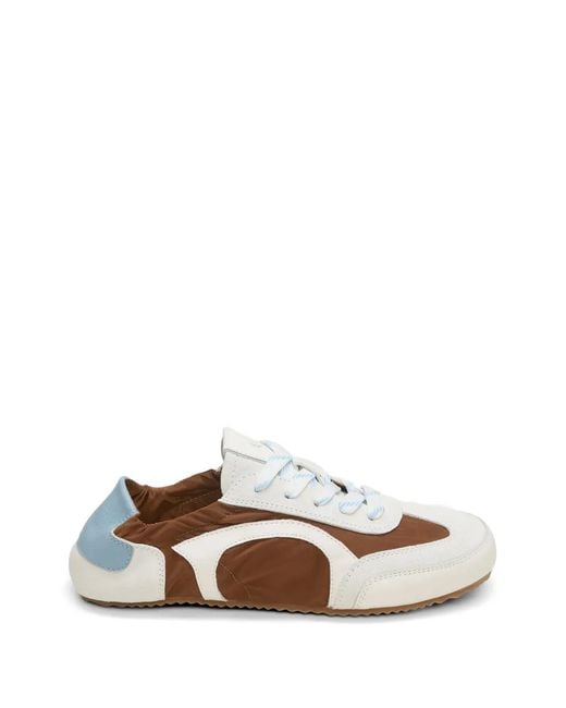 Dorothee Schumacher White Panelled Lace-Up Sneakers