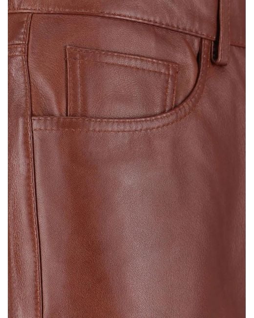 sunflower Straight Twist Leren Broek in het Red voor heren