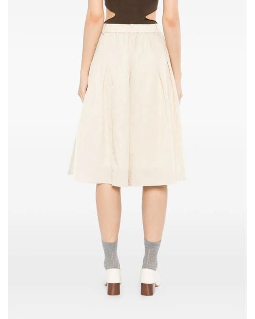Shorts Con Inserti di COTEMP in Natural
