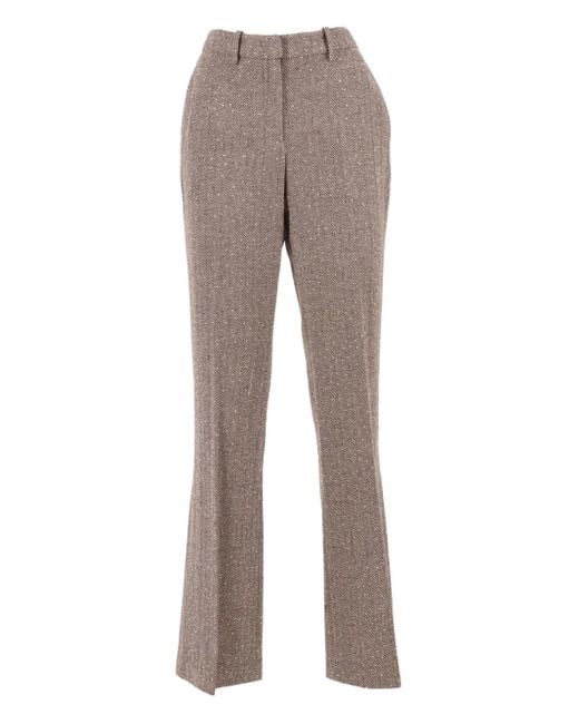 Pantalon À Chevrons Ermanno Scervino en coloris Gray