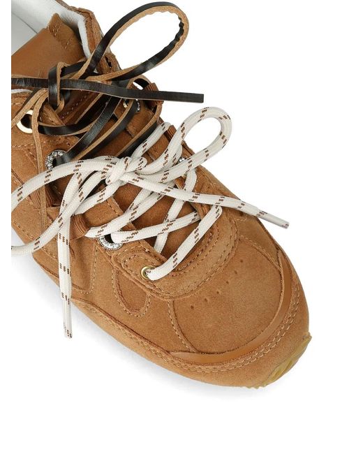 Kurt Geiger Brown Slim Runner Sneakers