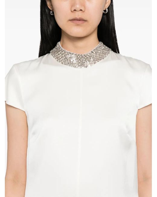 Tom Ford White Short-Sleeves Mini Dress