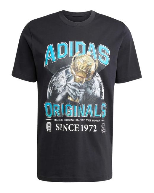 T-Shirt Trefoil Series Adidas pour homme en coloris Black