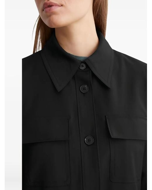 Marc O' Polo Black Button-Up Cropped Jacket