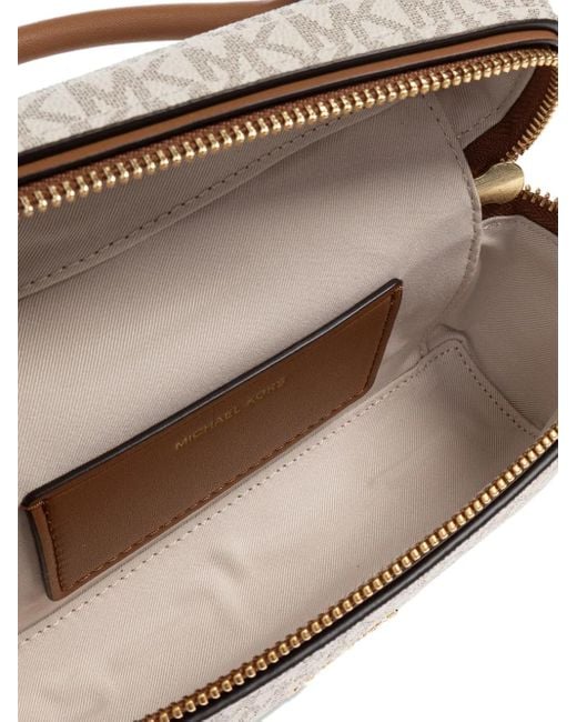 MICHAEL Michael Kors Natural Extra-Small Jana Monogram-Logo Crossbody Bag