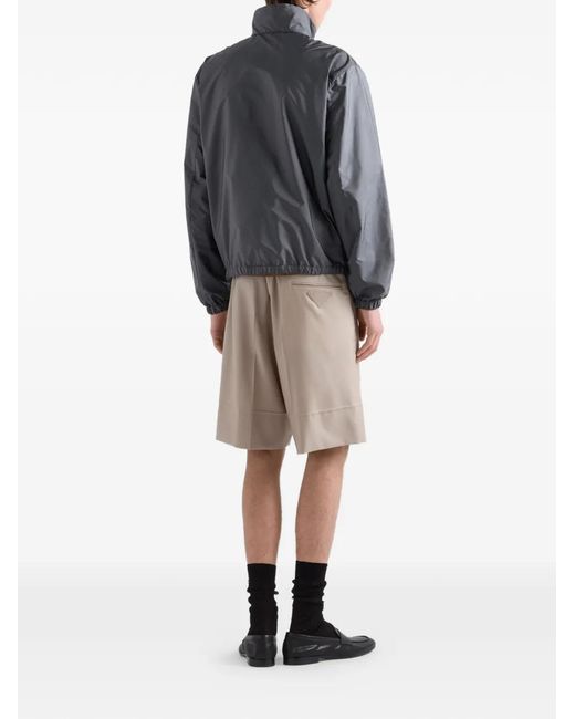 Prada Gray Re-Nylon Jacket for men