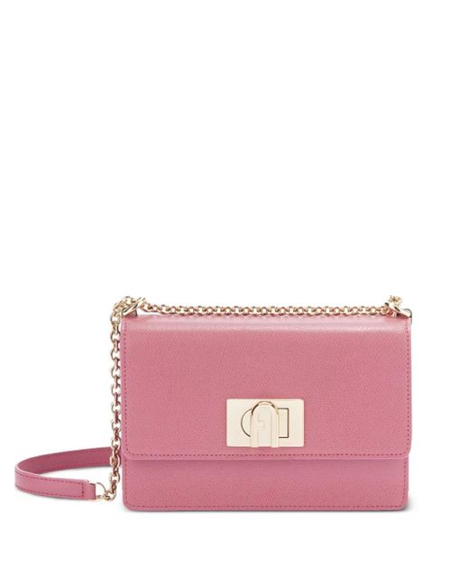 Furla Pink Mini Chain-Strap Crossbody Bag