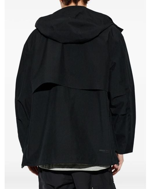 Moose Knuckles Black Multi-Pocket Hooded Jacket for men