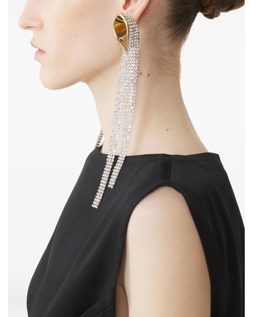 Orecchini Pendenti di Lanvin in White