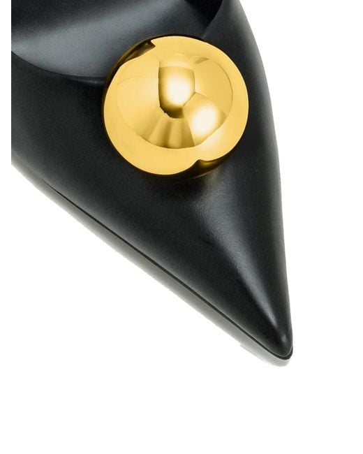 JW PEI Black Mules Sofia À Talon