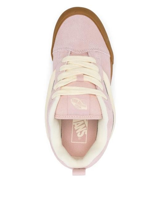 Vans Pink Knu Skool Sneakers for men